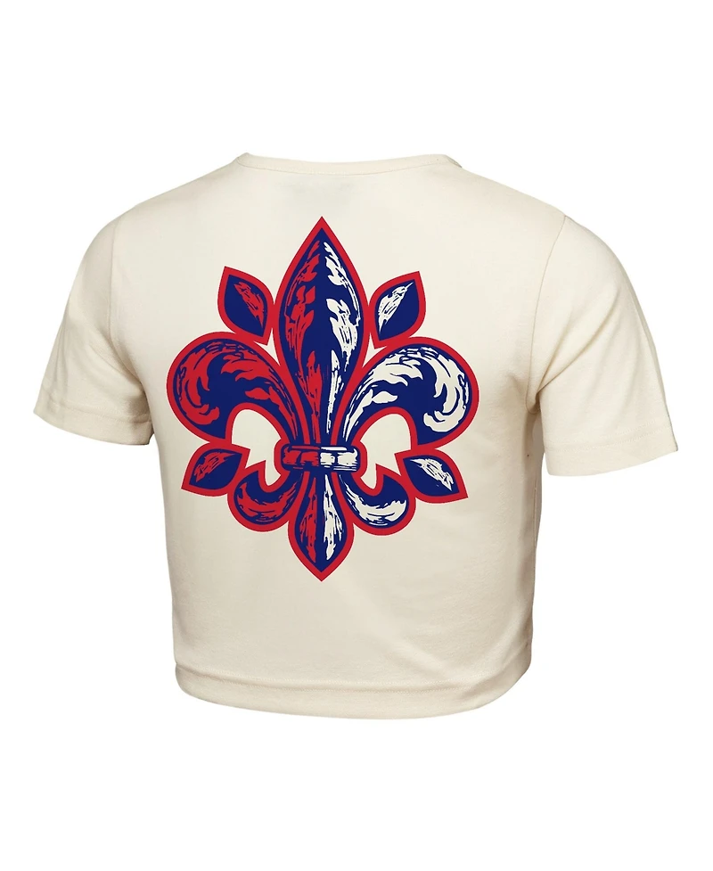 Outerstuff Women's Natural France Fifa World Cup 2026 Elote Squad Cropped T-Shirt