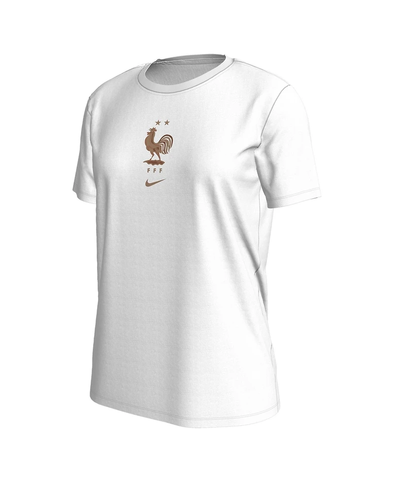 Nike Women's White France National Team Crest T-Shirt