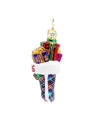 Christopher Radko 3" 2026 Stacked Holiday Joy Gem Ornament