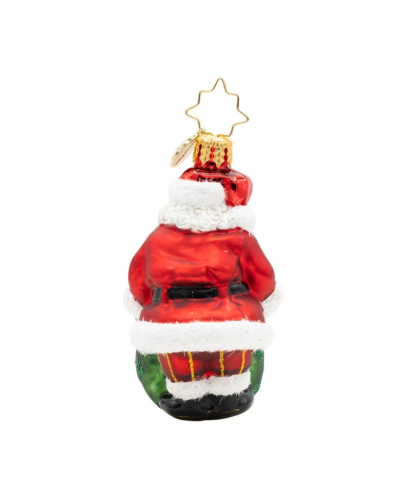 Christopher Radko 3" Santa's Yearly Gift Drop Gem Ornament
