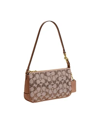 Coach Plaza Crystal Signature Jacquard Small Shoulder Handbag