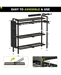 Xdovet Power Tool Organizer Cart Charging Station Drill Holder Rack