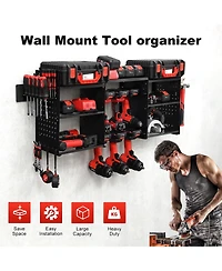 Xdovet Power Tool Organizer with Drill Holder Outlet Strip