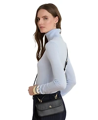 Lauren Ralph Marcy Small Smooth Leather Crossbody Handbag