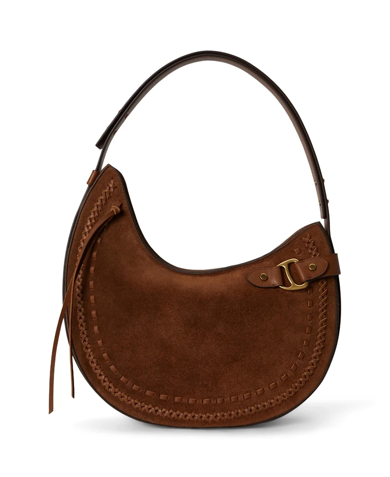 Lauren Ralph Lauren Whipstitched Medium Tasha Shoulder Handbag