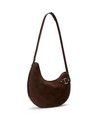 Lauren Ralph Lauren Tasha Medium Suede Shoulder Bag