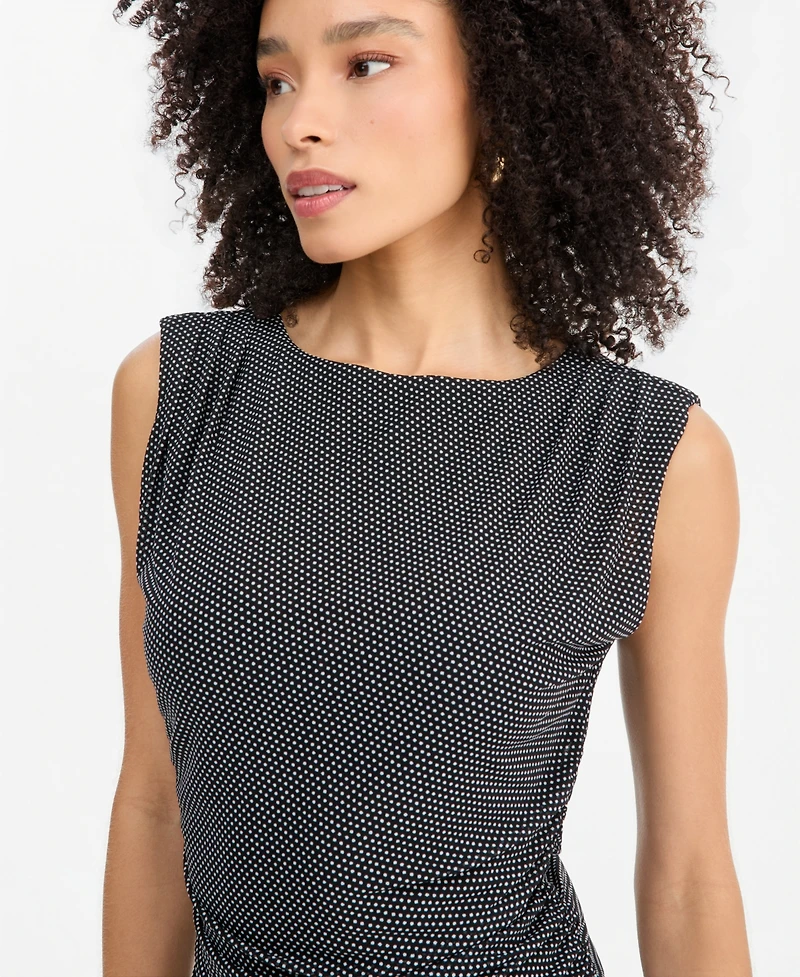 I.n.c. International Concepts Women's Sleeveless Printed Mesh Top, Macy's Exclusive