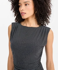 I.n.c. International Concepts Women's Sleeveless Printed Mesh Top, Macy's Exclusive