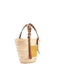 Pre-Owned Loewe Medium Braided Handle Basket Tote Raffia