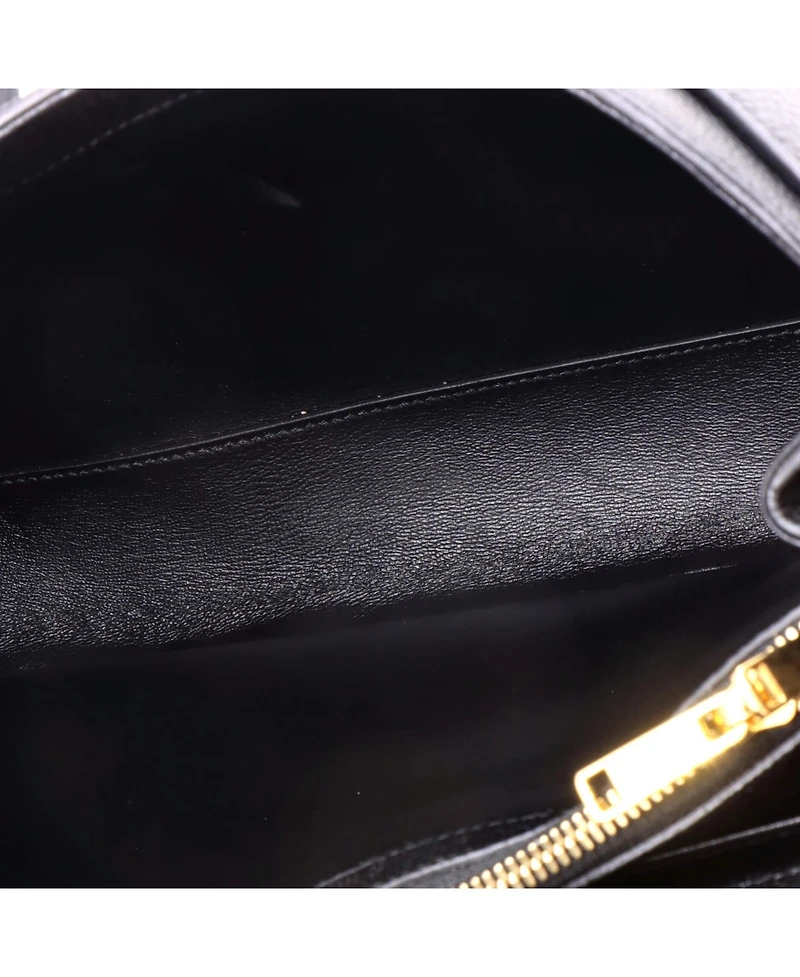 Pre-Owned Celine Medium 16 Top Handle Bag Grained Calfskin