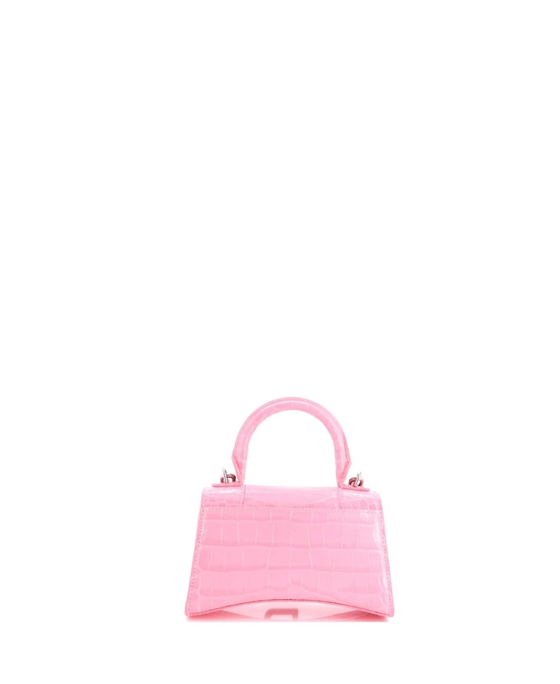 Pre-Owned Balenciaga Xs Hourglass Top Handle Bag Embossed Leather