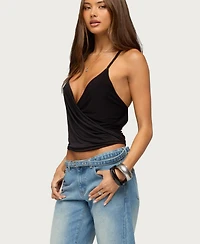 Edikted Women's Tippie Backless Cowl Neck Top