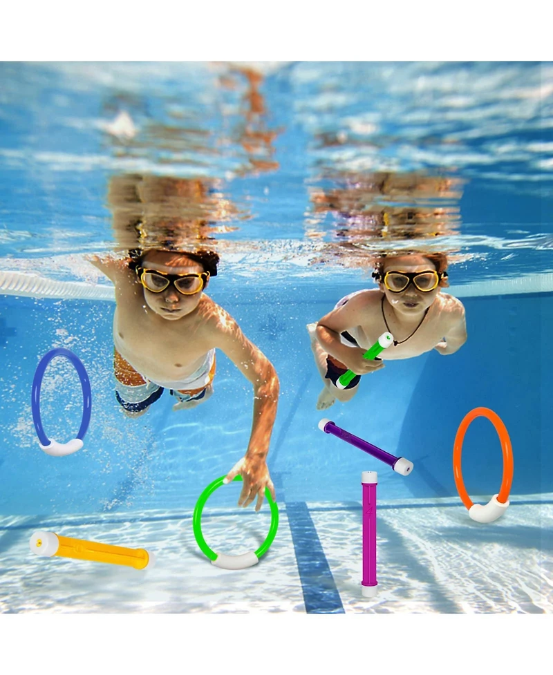 Gnuadz Underwater Diving Pool Toys Swim Rings Sticks Games