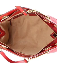 Pre-Owned Gucci Medium Soft Signature Shoulder Bag Guccissima Leather