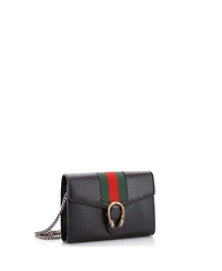 Pre-Owned Gucci Small Dionysus Web Chain Wallet Leather