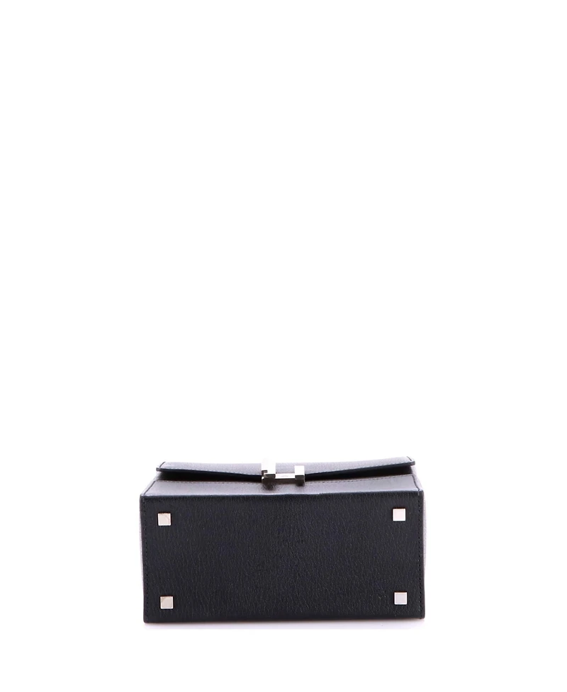 Pre-Owned HERMES Cinhetic Top Handle Bag Chevre Mysore