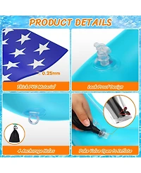 Gnuadz Inflatable Pool Game Float With Balls For Family Beach Water Fun