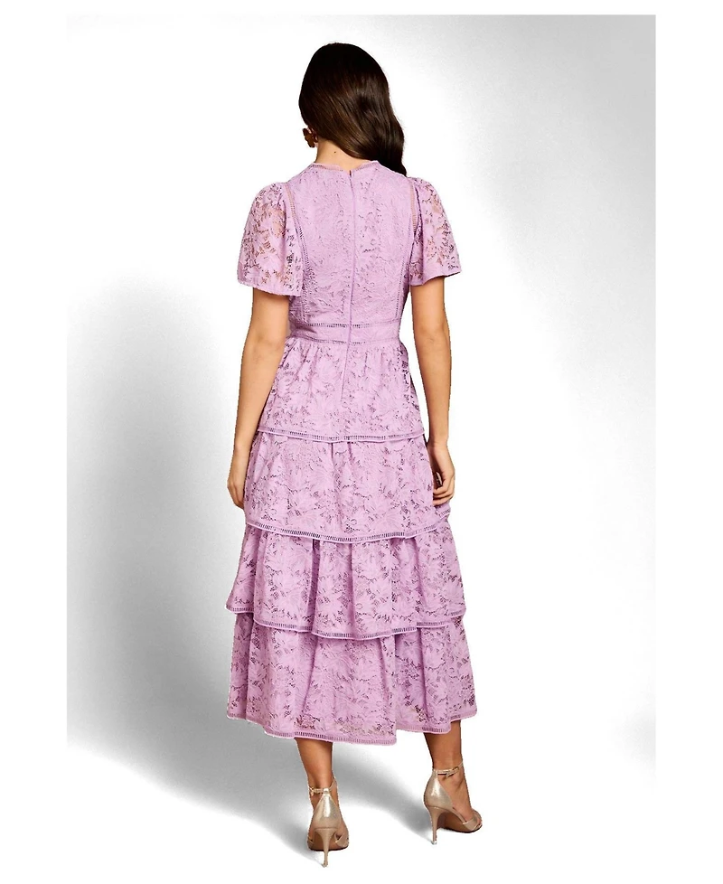 Coast Women's Tiered Lace Midi Dress