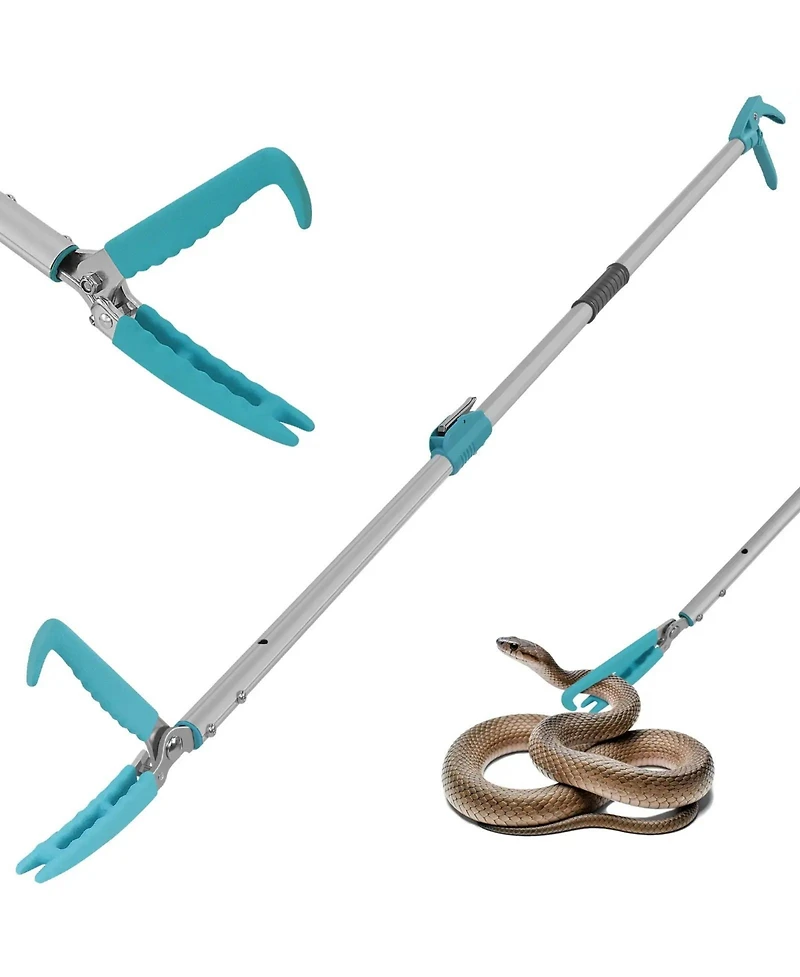 Ayamaya 78" Extendable Snake Tongs – Long Reach Outdoor and Camping Safety Tool