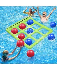 Gnuadz 10 Balls Inflatable Tic Tac Pool Game 2-10 Players