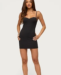 Edikted Womens Tippey Built Bra Mini Dress
