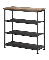 gaomon 4-Tier Shoe Rack, Wooden Top Shoe Storage Organizer for Entryway and Closet Holds 9-12 Pairs