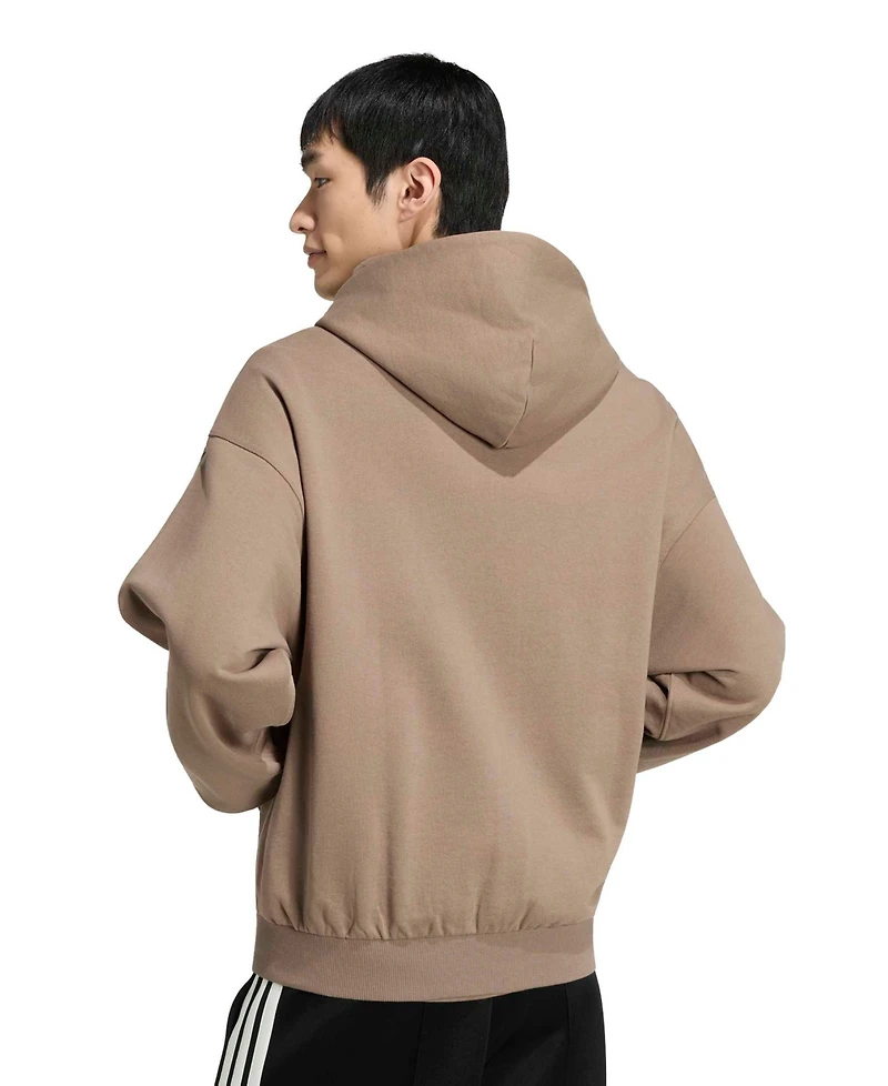 adidas Men's Kit Small Logo Full-Zip Hooded Jacket
