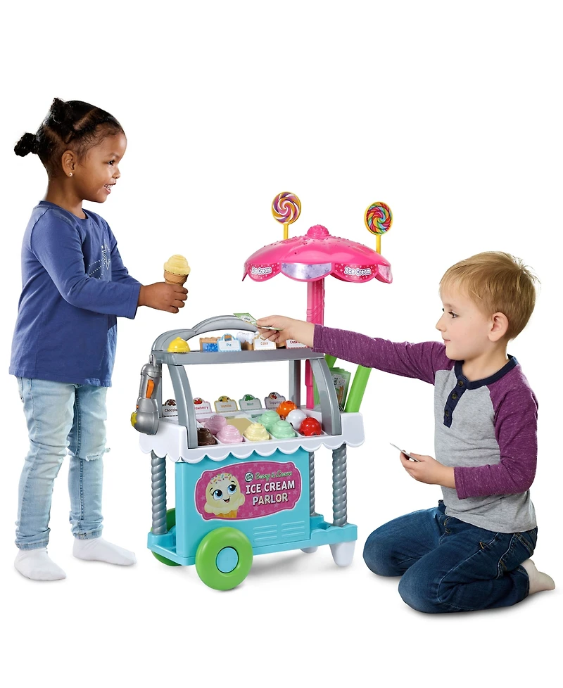 Leapfrog Scoop & Learn Ice Cream Cart 50+ Pieces Role-Play Learning Set, Ages 3+