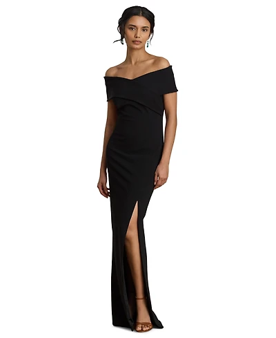 Lauren Ralph Women's Faille Off-the-Shoulder Gown