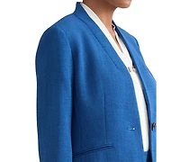Kasper Women's Collarless One-Button Jacket, Regular & Petite