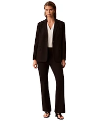 Calvin Klein Petite High-Rise Pull-On Bootcut Pants