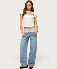 Edikted Women's Meridia Cutout Top