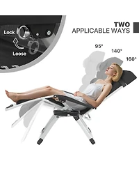 Aofar Zero Gravity Chair Cushion Recliner Lounge Folding Portable Cup Holder Tray Headrest