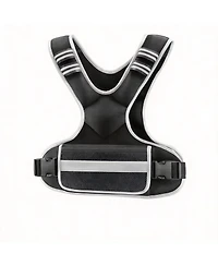 Aofar 12-18lb Weighted Vest Adjustable Iron Sand Weights Shoulder Pads Pocket Fitness