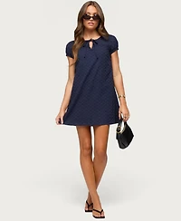 Edikted Women's Mariella Lacey Eyelet Mini Dress