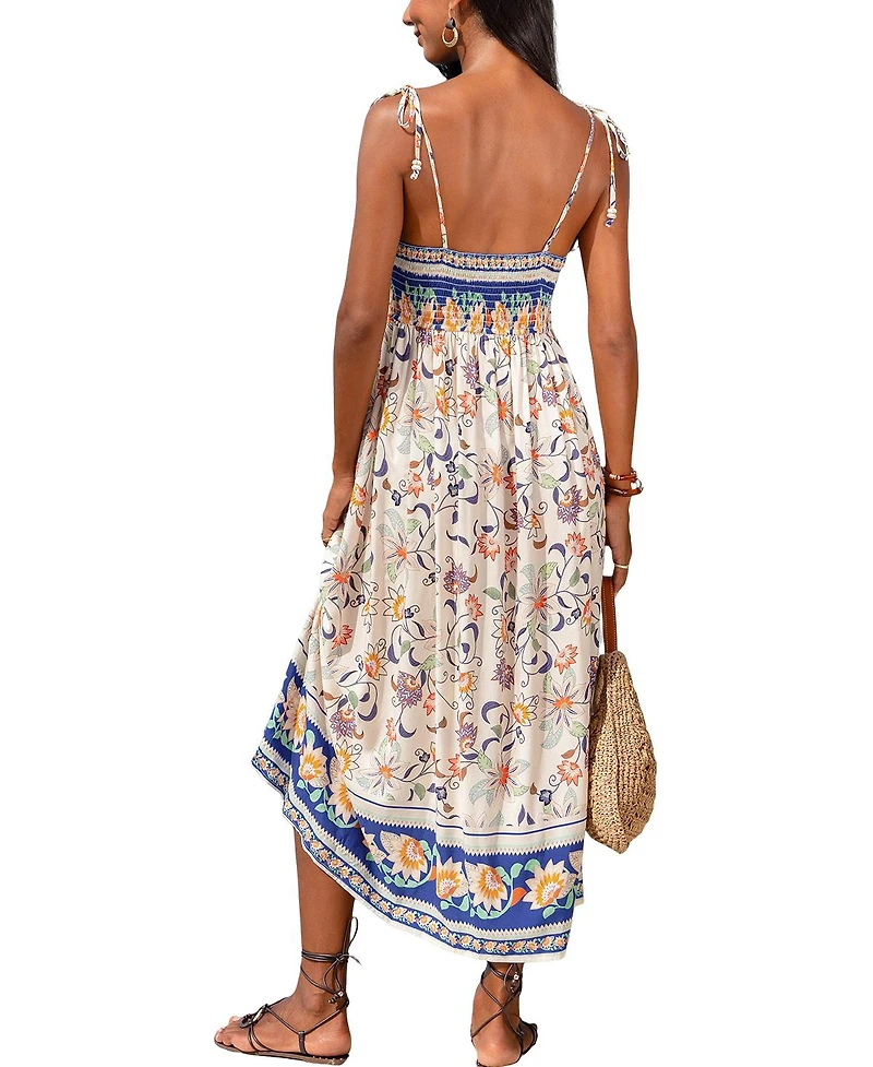 Cupshe Women's Golden Hour Floral Maxi Beach Dress