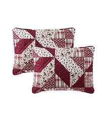 Seventh Studio Cardinal Patchwork Quilted 3-Piece Quilt Set