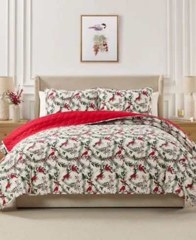 Seventh Studio Cardinal Quilted 3 Piece Quilt Sets