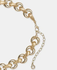 Anne Klein Puffy Linked Collar Necklace, 16" + 3" extender