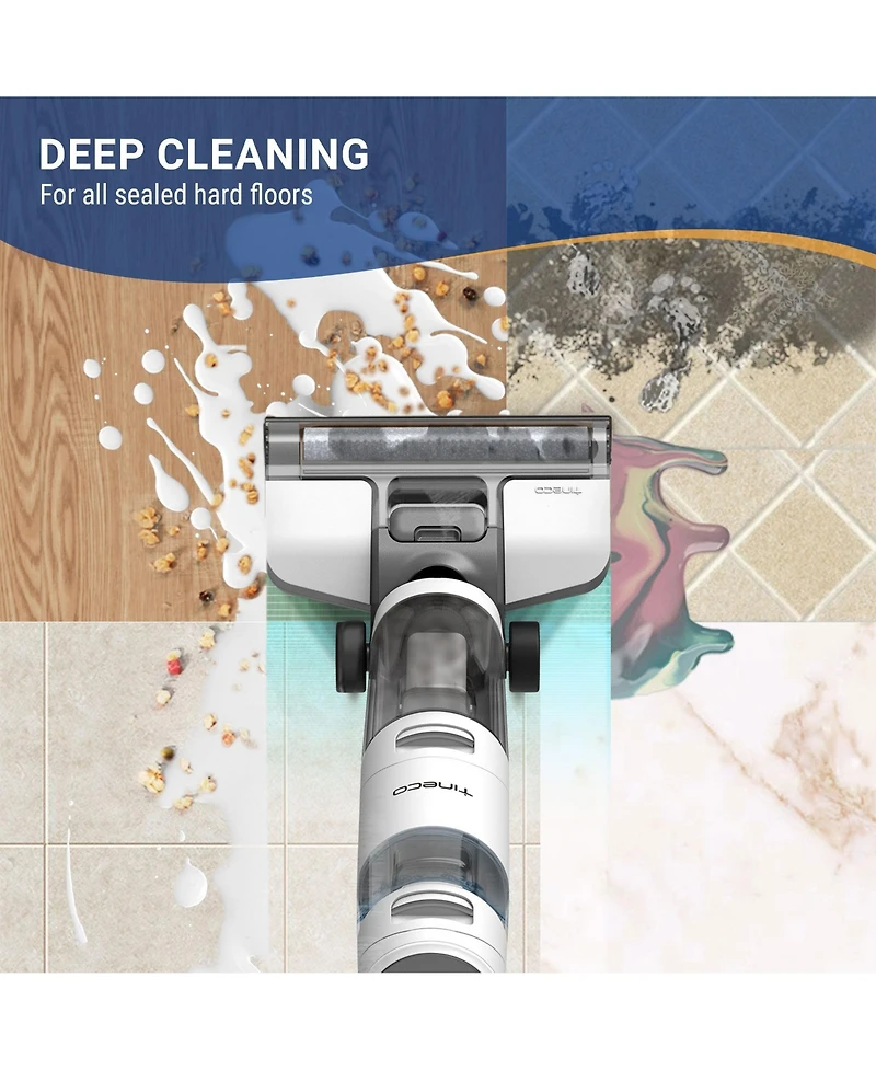 Tineco iFloor 3 Breeze Cordless Wet Dry Vacuum / Mop, Multi-Surface Floor Washer with Led Display
