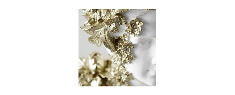 Z Gallerie Gold Floral Bust