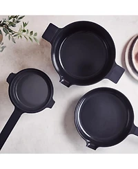 Alva Neat 5-Piece Nesting Cookware Set - Stackable Nonstick Pots & Pans Space-Saving Design for Apartments, RVs Compact Storage