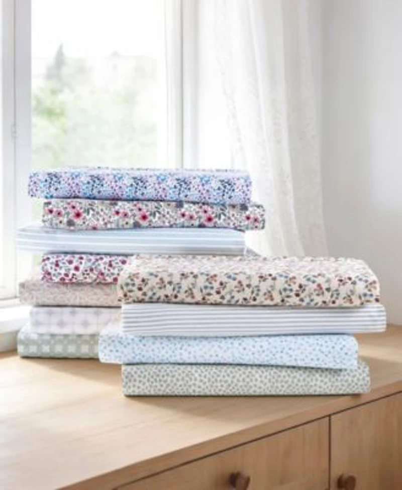 Sunham Microfiber Easy Care Printed Sheet Sets