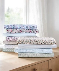 Sunham Microfiber Easy Care Printed Sheet Sets