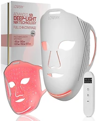 Lovery 5D Liquid Silicone Led Light Therapy Face Mask - Red, Blue and Near-Infrared Light - Skin Rejuvenation and Acne Care