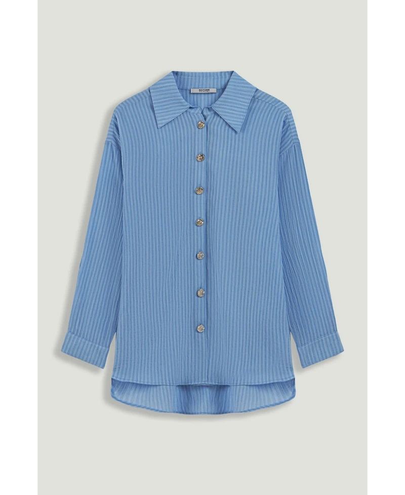 Nocturne Women's Bustier-Detail Shirt
