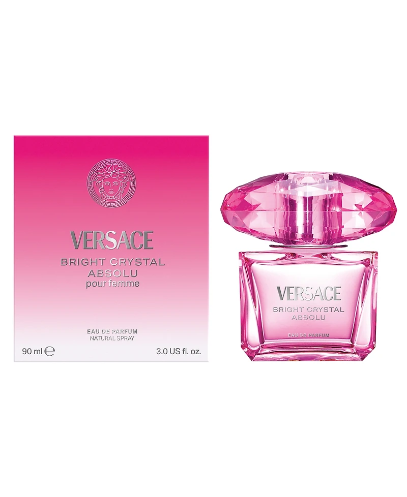 Versace Bright Crystal Absolu Eau de Parfum Spray, 3 oz.