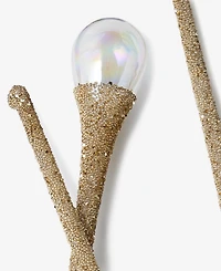 Holiday Lane Opulence Glass Iridescent & Gold-Tone Ornaments, Set of 3, Macy's Exclusive