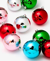 Holiday Lane Whimsy Shatterproof Red, Pink, Blue & Green Ball Ornaments, Set of 10, Macy's Exclusive