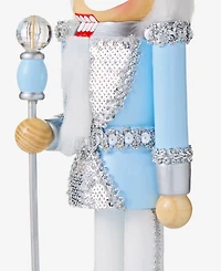 Holiday Lane Opulence Silver-Tone and Light Blue Nutcracker, Macy's Exclusive